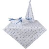 Clayre & Eef BRB47 Broodmand Beige Blauw 35x35x8 cm Katoenen Bloempatroon