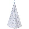 Clayre & Eef BRB48 Theedoek Wit Blauw Ø 80 cm Katoen Vintage Stijl