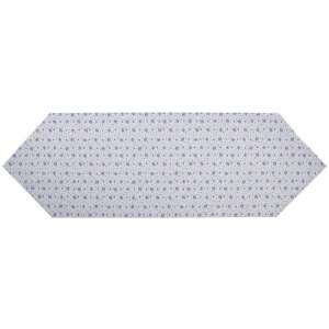 Clayre & Eef BRB65 Tafelloper Beige, Blauw 50x160 cm