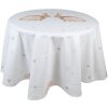 Clayre & Eef BSLC07 Tafelkleed Beige Bruin Ø 170 cm