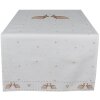Clayre & Eef BSLC64 Tafelloper Beige Bruin 50x140 cm Katoen Konijntje Landhuis