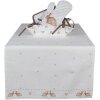 Clayre & Eef BSLC64 Tafelloper Beige Bruin 50x140 cm Katoen Konijntje Landhuis