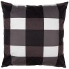 Clayre & Eef BWX23 Kussenhoes Zwart Wit Vrolijk Kerstfeest 45x45 cm