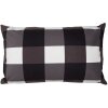 Clayre & Eef BWX36-5 Kussenhoes Wit Zwart 30x50 cm