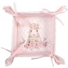 Clayre & Eef FEB47-1 Broodmand Bloemenpatroon Roze 35x35x8cm
