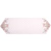 Clayre & Eef FEB65-1 Tafelloper Roze 50x160 cm Katoenen konijntje met motief