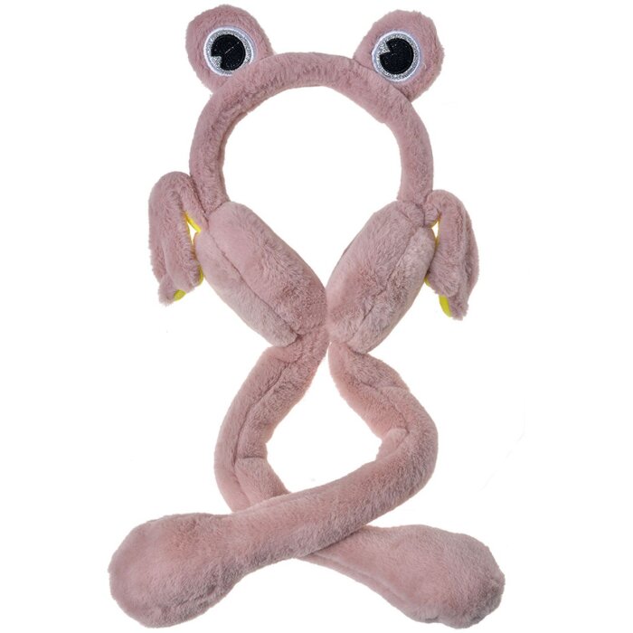 Juleeze JZCEW0010P Oorwarmer kinderen met beweegbare oren Roze