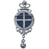Juleeze JZPI0088 Broche camee grijs