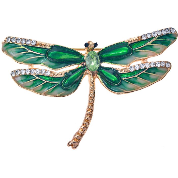 Juleeze JZPI0090 Broche libelle groen