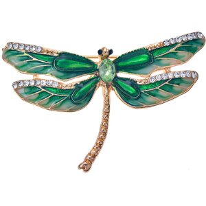 Juleeze JZPI0090 Broche libelle groen