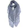 Juleeze JZSC0685G Sjaal Dames Patroon Grijs 85x180 cm