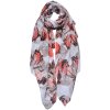 Juleeze JZSC0689G Sjaal Dames Patroon Grijs 90x180 cm
