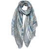 Juleeze JZSC0695 Sjaal Dames Patroon Bruin 70x180 cm