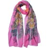 Juleeze JZSC0724P Sjaal Dames Patroon Roze 50x160 cm