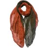 Juleeze JZSC0757 Sjaal damespatroon groen, bruin 90x180 cm
