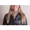 Juleeze JZSC0767CH Sjaal Dames Patroon Bruin 15x85 cm