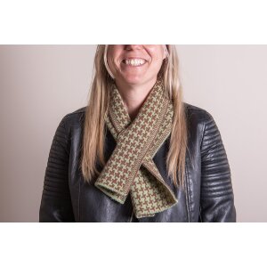 Juleeze JZSC0767GR Sjaal Dames Patroon Groen 15x85 cm