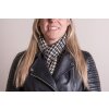 Juleeze JZSC0767Z Sjaal Dames Patroon Zwart 15x85 cm