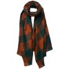 Juleeze JZSC0772GR Sjaal Dames Patroon Groen 70x180 cm