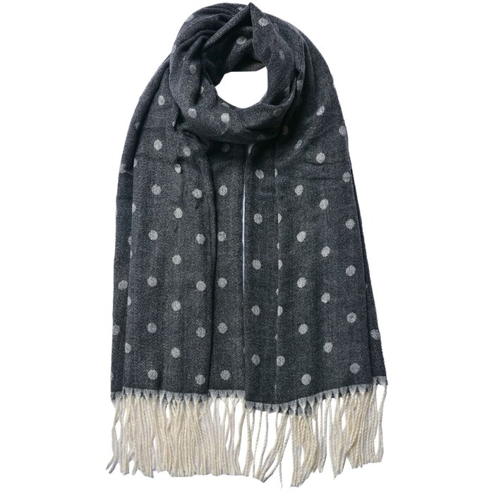 Juleeze JZSC0773Z Winter Sjaal Dames Zwart 68x180 cm
