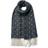 Juleeze JZSC0773Z Winter Sjaal Dames Zwart 68x180 cm