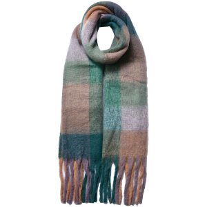 Juleeze JZSC0787BE Sjaal Dames Patroon Beige 36x210 cm
