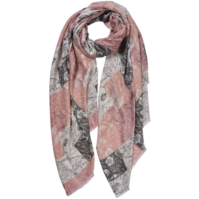 Juleeze JZSC0799 Sjaal Dames Roze 80x180 cm 100% Polyester