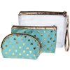 Juleeze JZSET0001GR Toilettas dames groen (set van 3) 23x17 - 20x13 - 18x12 cm