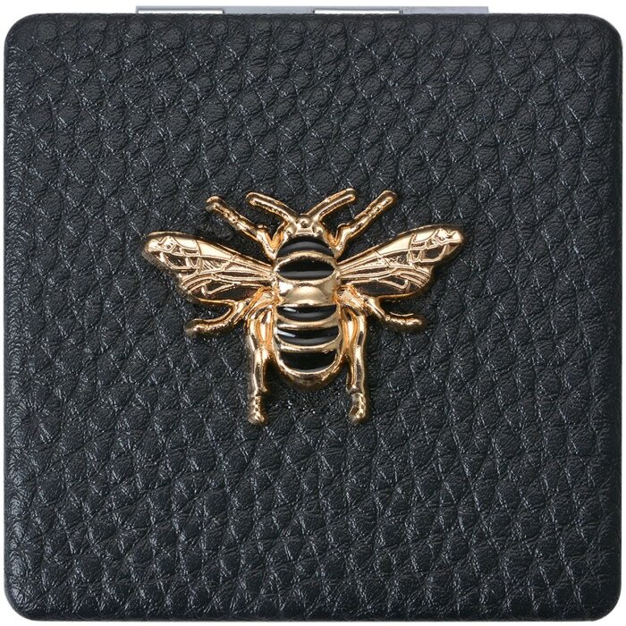 Juleeze JZSP0007Z Handspiegel zwart 6x6 cm