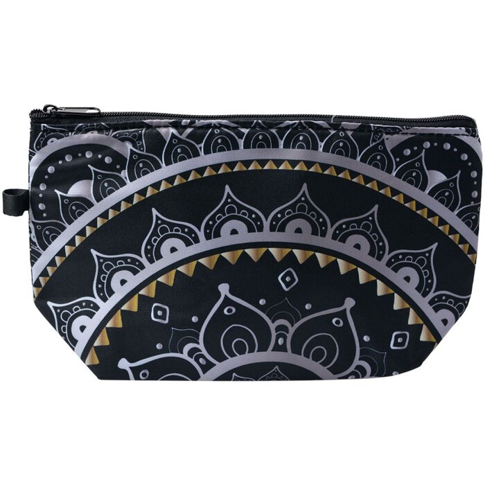 Juleeze JZTB0044 Toilettas Dames Zwart, Groen 22x13x18 cm