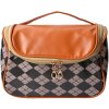 Juleeze JZTB0055 Toilettas Dames Zwart, Beige 22x13x14 cm