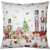 Clayre & Eef KT021.327 Kussenhoes rood, wit 45x45 cm