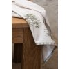Clayre & Eef NPT42 Theedoek Beige Groen 50x70 cm Landelijk Katoen