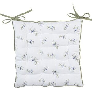 Clayre & Eef OLF29 Kussenhoes Zitkussen Beige Groen...