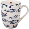 Clayre & Eef SSFMU Mok Wit Blauw 350 ml