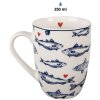 Clayre & Eef SSFMU Mok Wit Blauw 350 ml