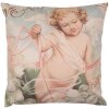 Clayre & Eef SWC23 Kussenovertrek Roze 45x45 cm