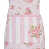 Clayre & Eef SWR41-1 Kookschort Roze 70x85 cm Katoenen Rozenpatroon