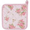Clayre & Eef SWR45 pannenlap Roze 20x20 cm