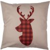 Clayre & Eef TX21 Kussenhoes Roodbruin 45x45 cm