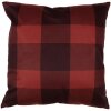 Clayre & Eef TX24 Kussenhoes Rood Beige 45x45 cm