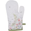 Clayre & Eef WFF44 Ovenwant Wit Groen 18x30 cm