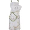 Clayre & Eef WFF44 Ovenwant Wit Groen 18x30 cm