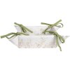 Clayre & Eef WFF47 Broodmand Wit Botanisch 35x35x8 cm Katoen