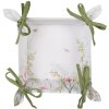 Clayre & Eef WFF47 Broodmand Wit Botanisch 35x35x8 cm Katoen