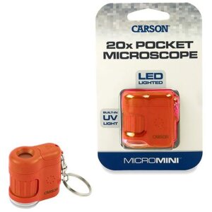 Carson MicroMini 20x zakmicroscoop oranje