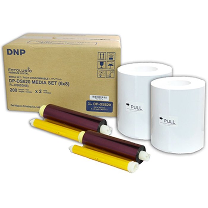 DNP papier DM68620 2 rollen elk 200 stuks 15x20 voor DS620