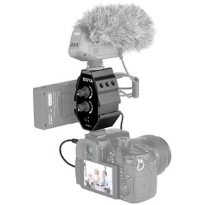 Boya BY-MP4 audio-adapter voor smartphone DSLR-camcorder...