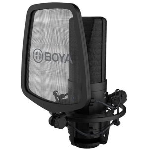 Boya BY-M1000 grootmembraan condensatormicrofoon popfilter antischokbevestiging