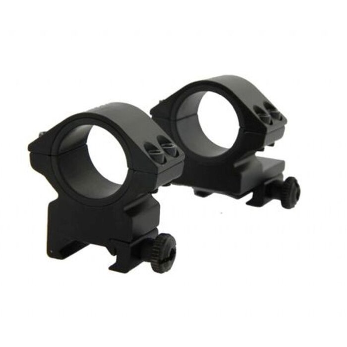 Conus Montageset 25-30mm Dual-T Ringbeugel Zwart